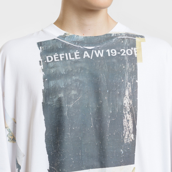 Мужская футболка Maison Margiela Front Defile A/W 19 Print White