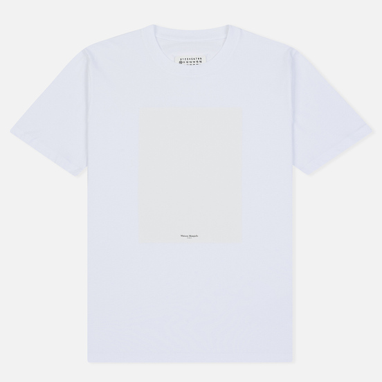 Мужская футболка Maison Margiela Logo Printed Patch White