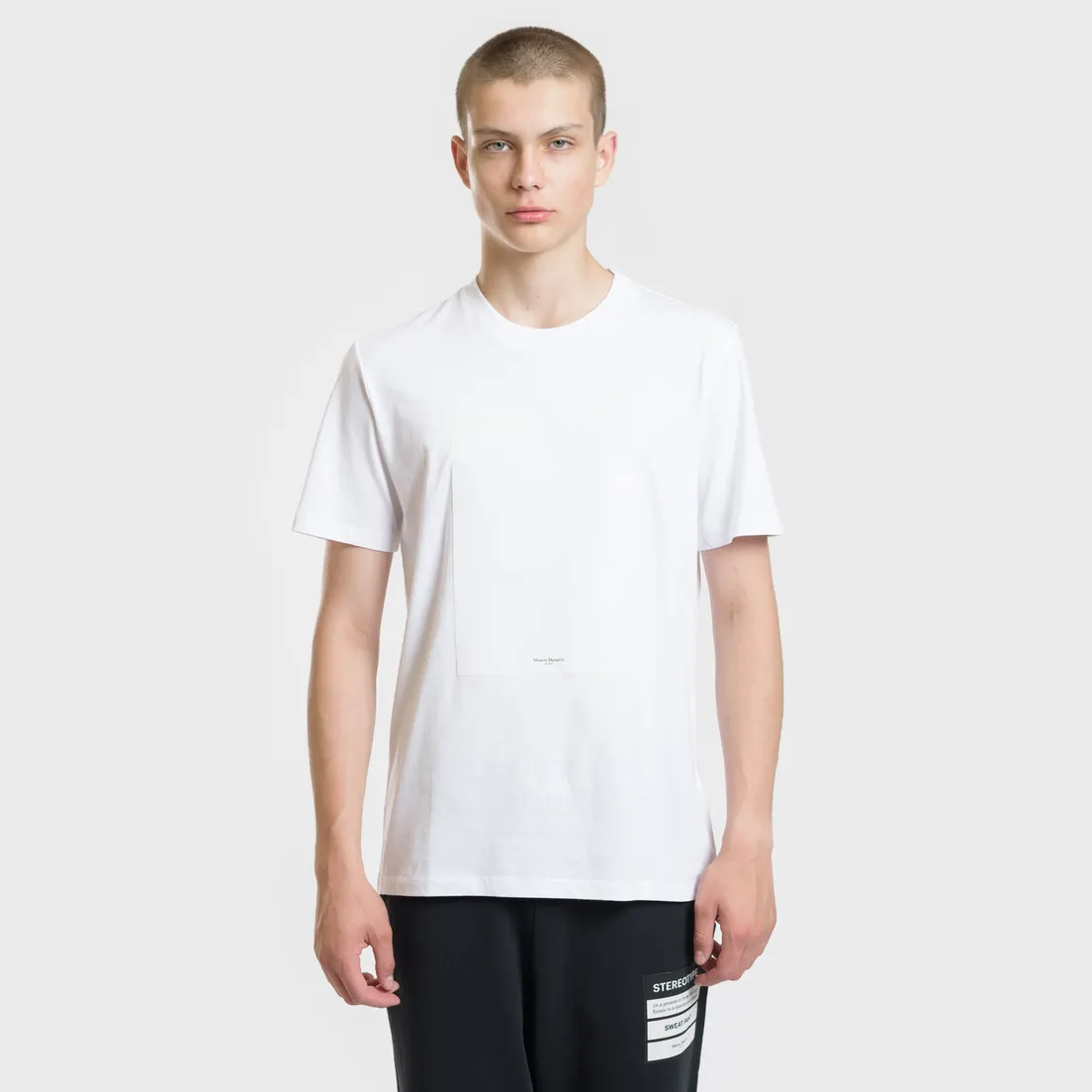 Maison Margiela Мужская футболка Logo Printed Patch