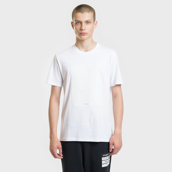 Мужская футболка Maison Margiela Logo Printed Patch White
