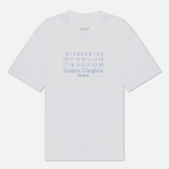 Мужская футболка Maison Margiela Numeric Logo White