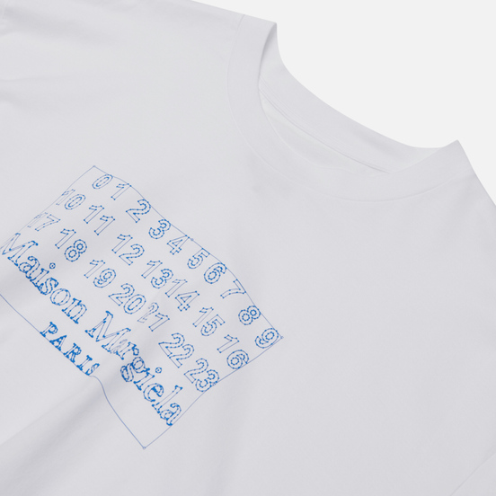 Мужская футболка Maison Margiela Numeric Logo White
