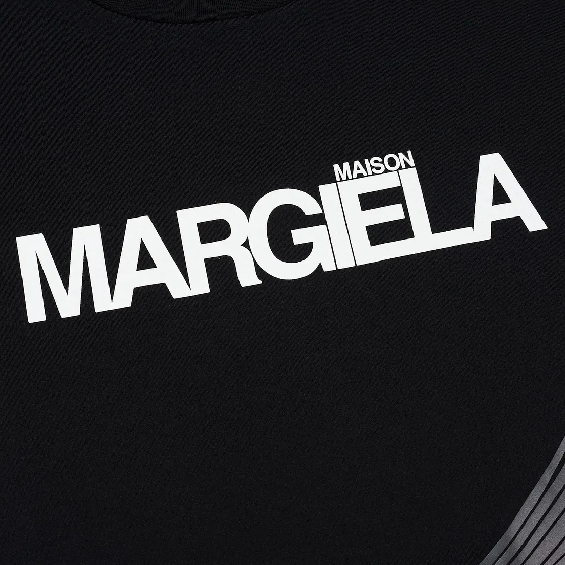 Maison Margiela Мужская футболка Printed Logo And Hands