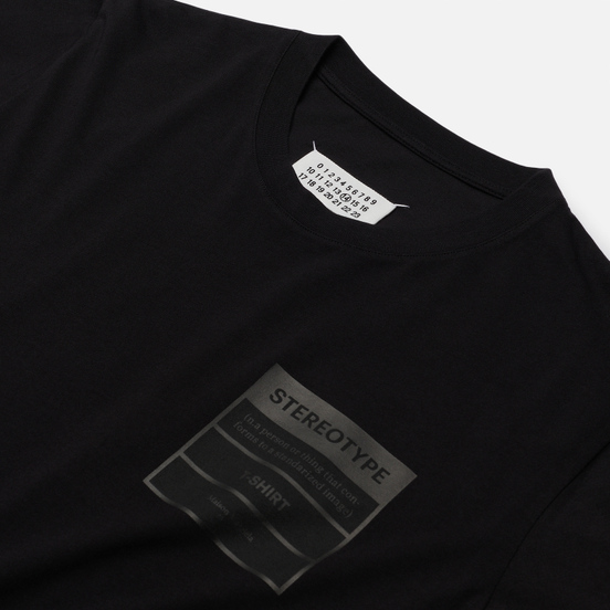 Мужская футболка Maison Margiela Stereotype Patch Black