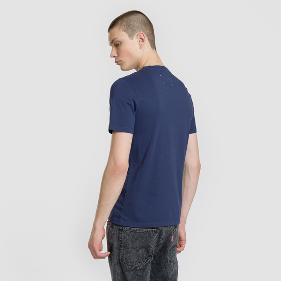 Мужская футболка Maison Margiela Stereotype Patch Ink Blue