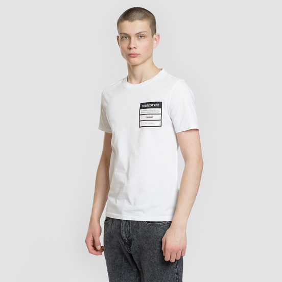 Мужская футболка Maison Margiela Stereotype Patch White