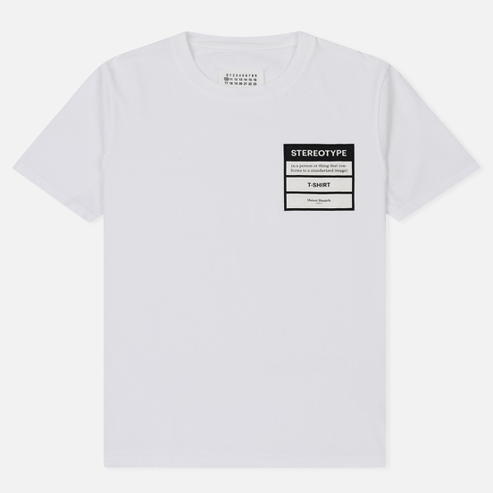 Мужская футболка Maison Margiela Stereotype Patch White