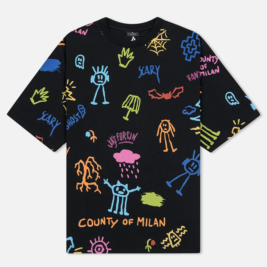 Marcelo Burlon Мужская футболка All Over Sketch