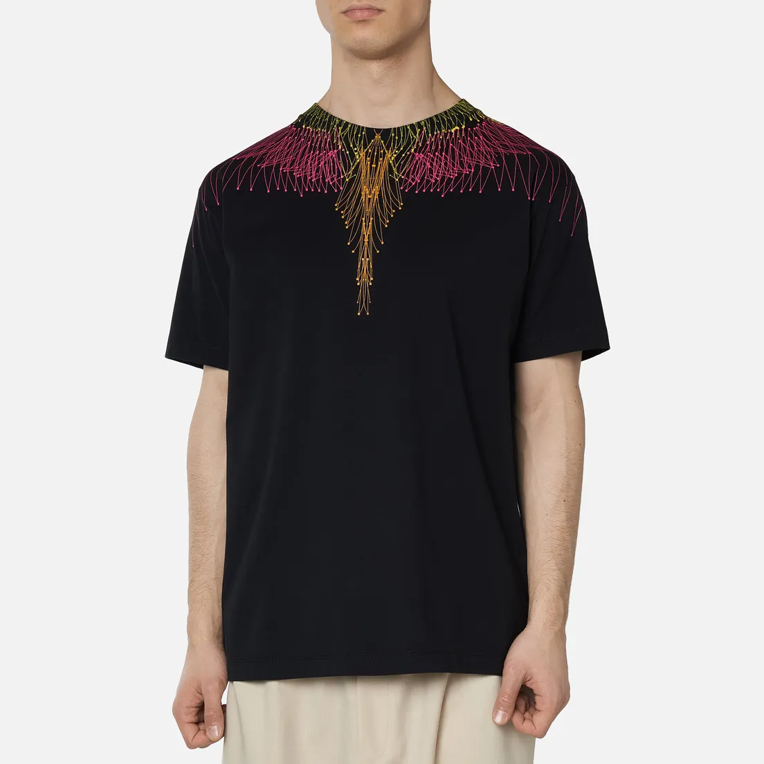 Marcelo Burlon Мужская футболка Bezier Wings Basic