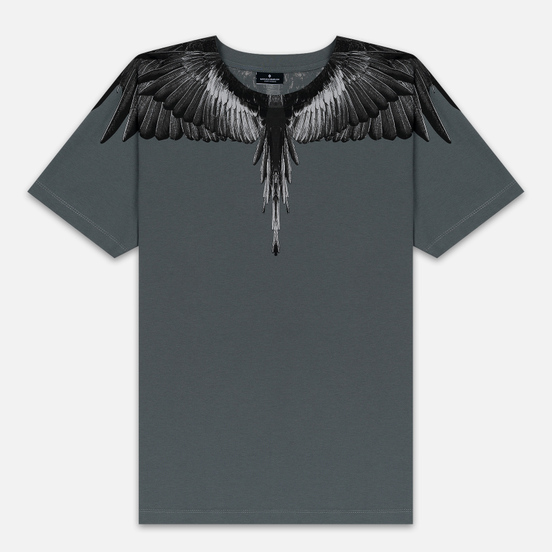 Мужская футболка Marcelo Burlon Black Wings Anthracite/Black