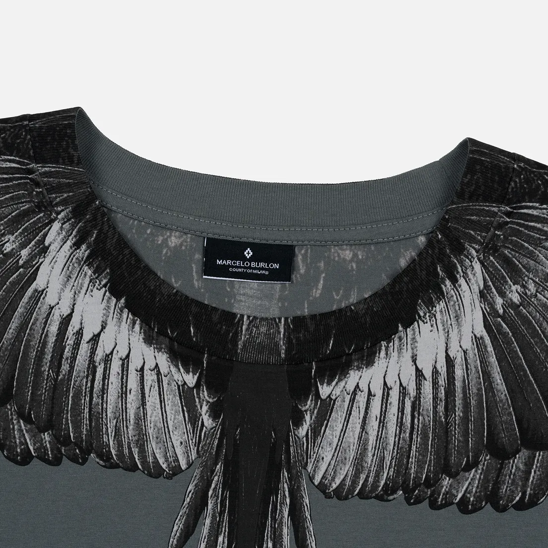 Marcelo Burlon Мужская футболка Black Wings