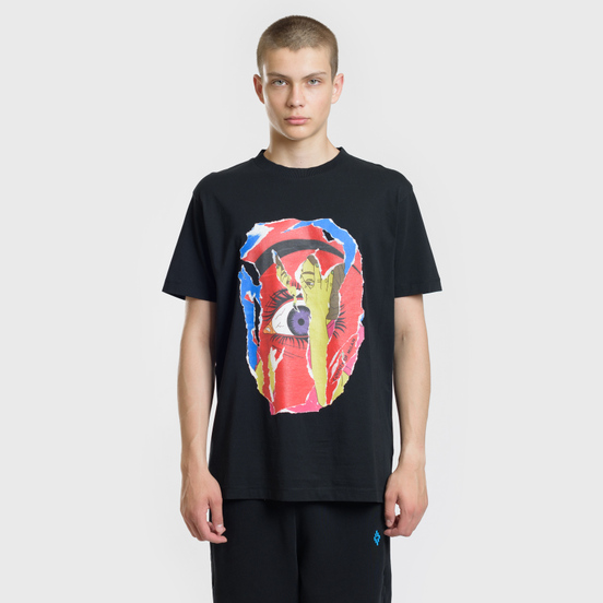 Мужская футболка Marcelo Burlon Eye Black/Multicolor