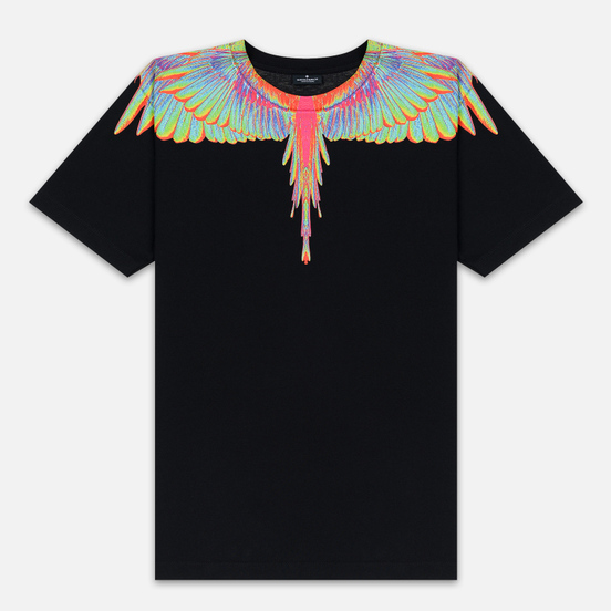 Мужская футболка Marcelo Burlon Fluo Wings Black/Light Blue