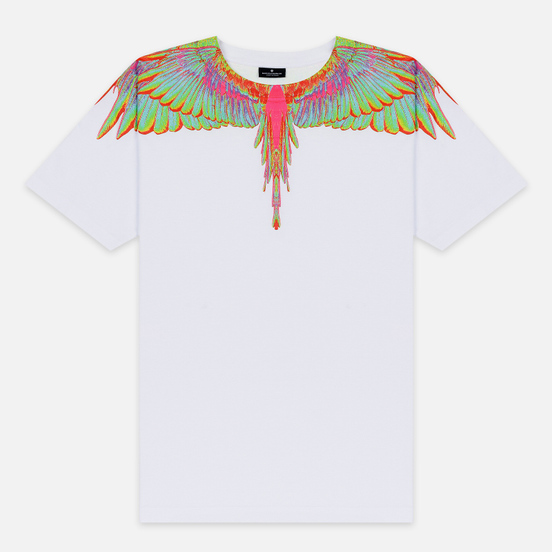 Мужская футболка Marcelo Burlon Fluo Wings White/Light Blue
