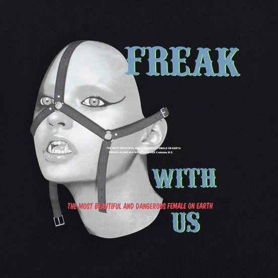 Мужская футболка Marcelo Burlon Freak Over Black/Multicolor