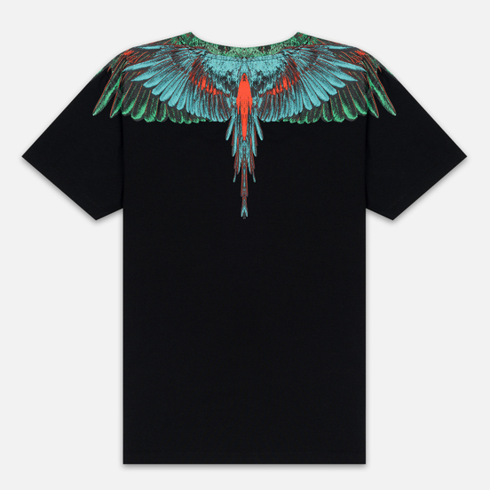 Мужская футболка Marcelo Burlon Green Wings Black/Green