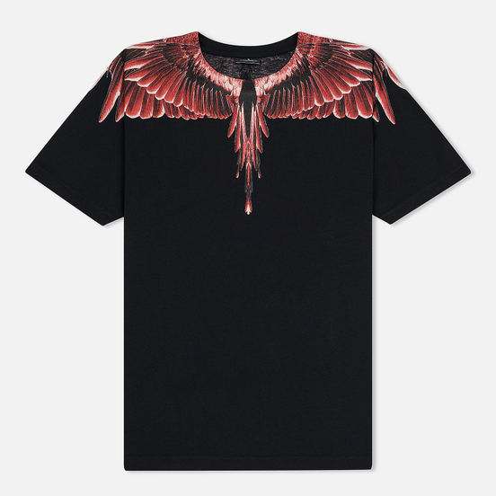 Мужская футболка Marcelo Burlon Red Ghost Wings Black/Multicolor