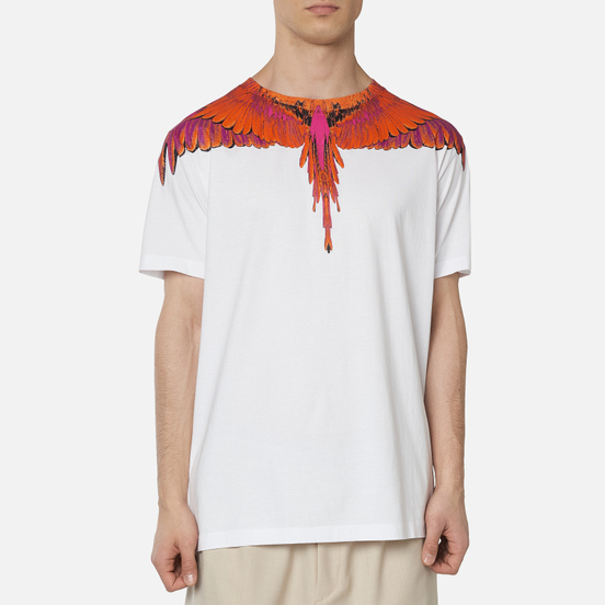 Мужская футболка Marcelo Burlon Red Wings White/Red