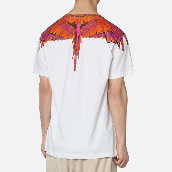 Мужская футболка Marcelo Burlon Red Wings White/Red
