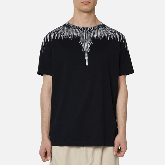 Мужская футболка Marcelo Burlon Sharp Wings Basic Black/White