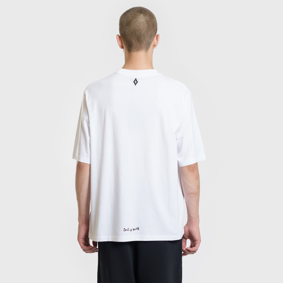 Мужская футболка Marcelo Burlon Shock Over White/Multicolor