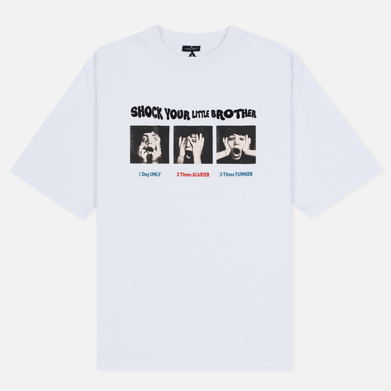 Мужская футболка Marcelo Burlon Shock Over White/Multicolor
