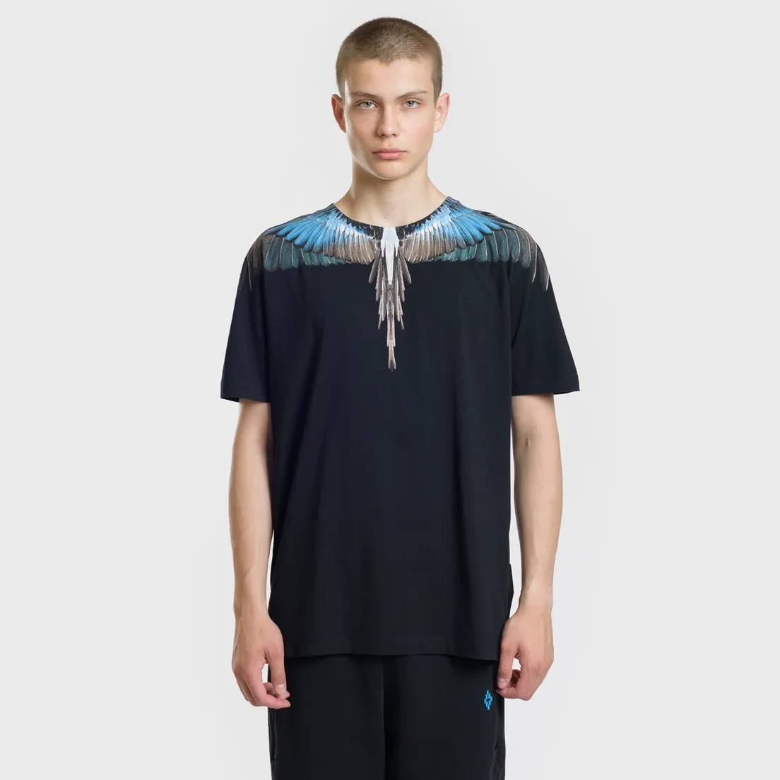 Marcelo Burlon Мужская футболка Turquoise Wings
