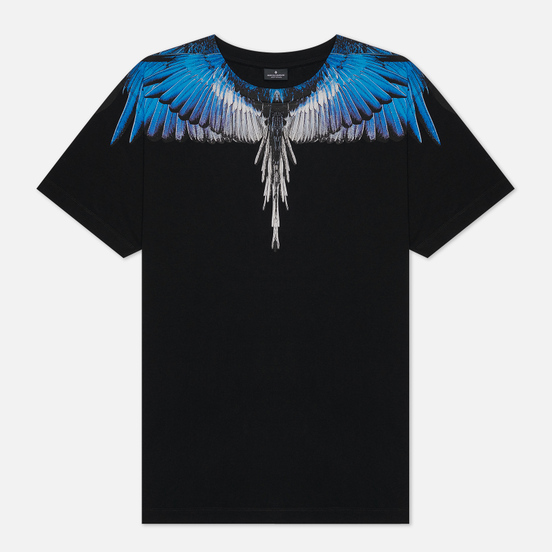 Мужская футболка Marcelo Burlon Wings Basic Black/Blue