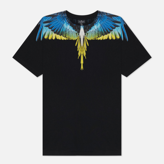 Мужская футболка Marcelo Burlon Wings Basic Black/Lime