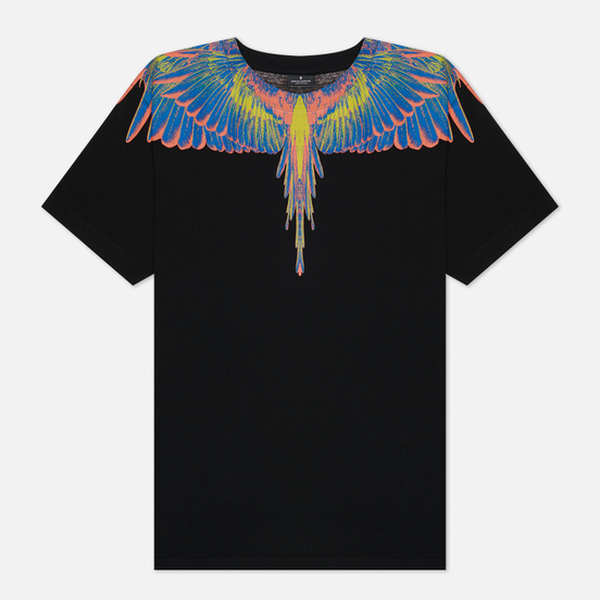 Мужская футболка Marcelo Burlon Wings Basic Black/Multicolor