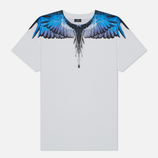 Мужская футболка Marcelo Burlon Wings Basic White/Blue