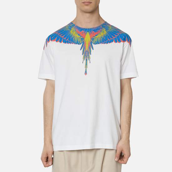 Мужская футболка Marcelo Burlon Wings Basic White/Multicolor