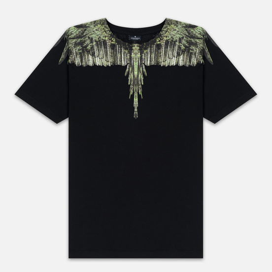 Мужская футболка Marcelo Burlon Wood Wings Black/Green