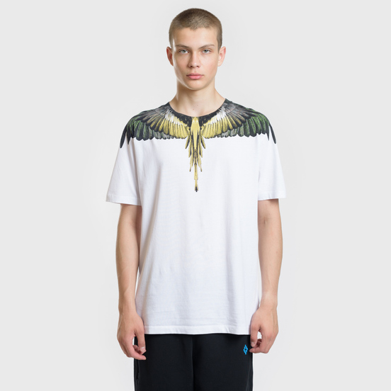 Мужская футболка Marcelo Burlon Yellow Wings White/Multicolor