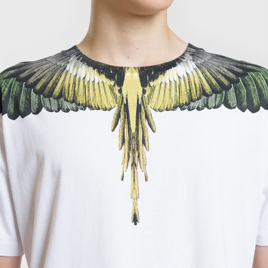 Мужская футболка Marcelo Burlon Yellow Wings White/Multicolor