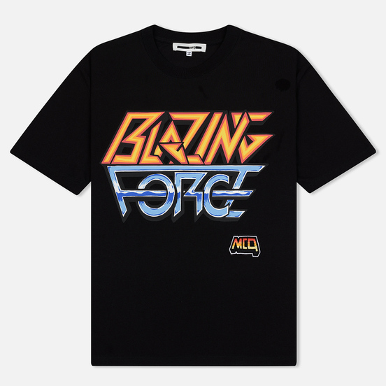 Мужская футболка McQ Alexander McQueen Blazing Force Dropped Shoulder Darkest Black