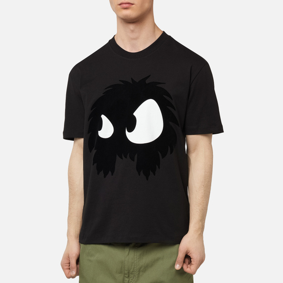 Мужская футболка McQ Alexander McQueen Dropped Shoulder Chester Monster Darkest Black
