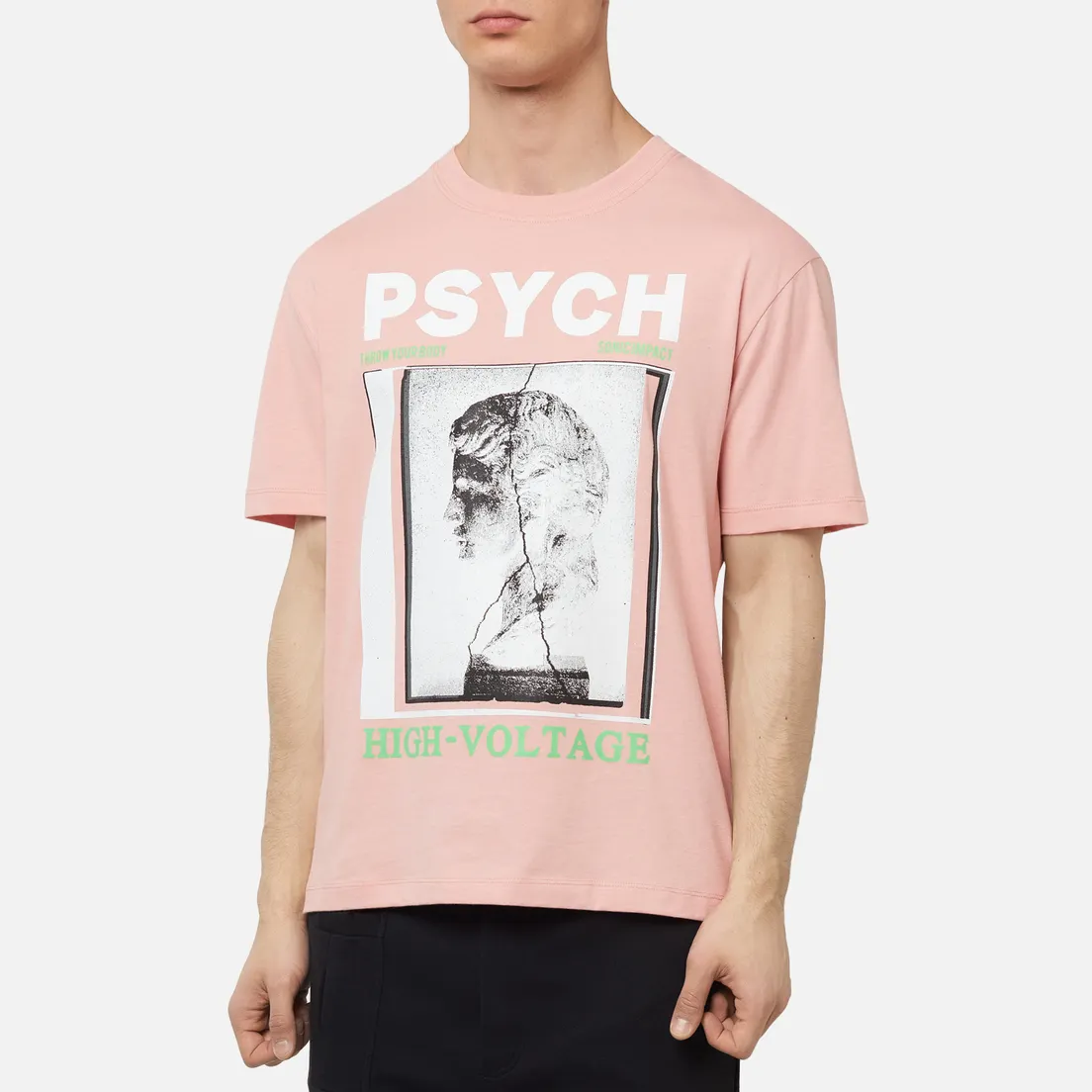 McQ Alexander McQueen Мужская футболка Dropped Shoulder Frentic