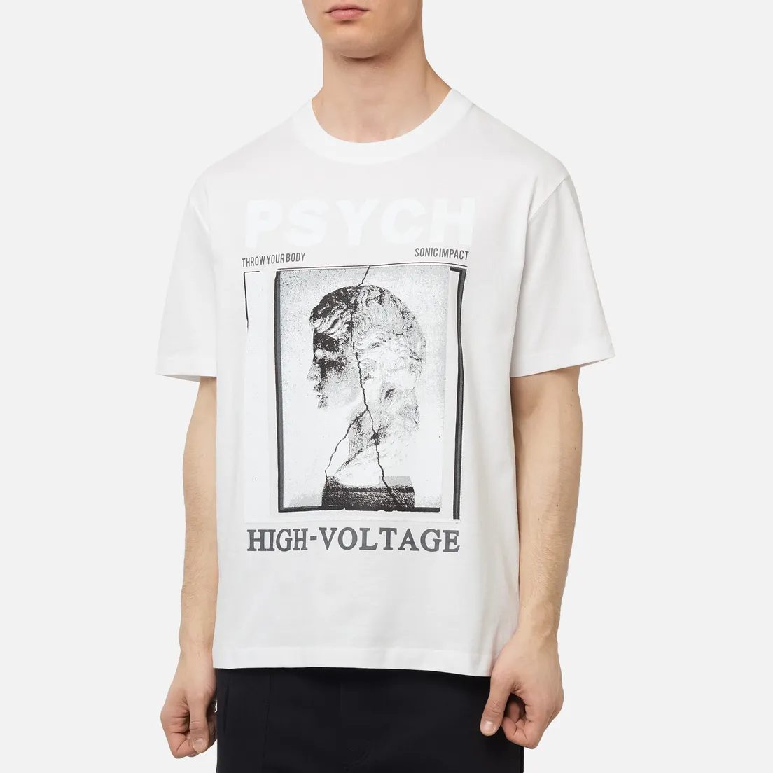 McQ Alexander McQueen Мужская футболка Dropped Shoulder Frentic