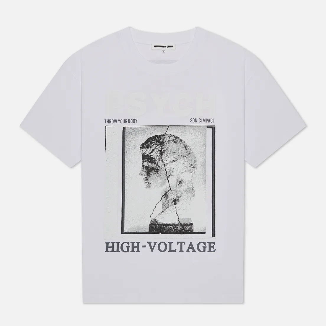 McQ Alexander McQueen Мужская футболка Dropped Shoulder Frentic
