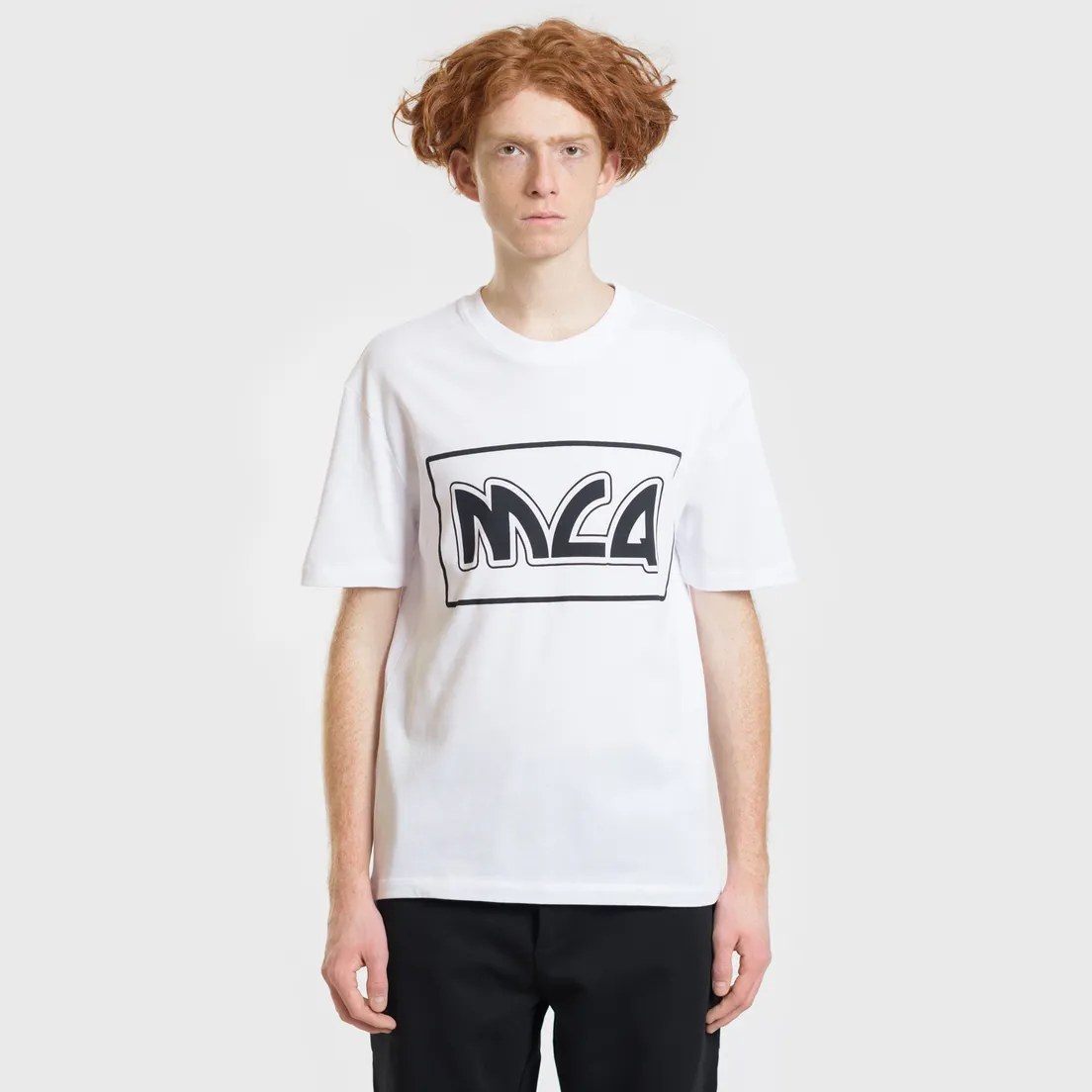 McQ Alexander McQueen Мужская футболка Dropped Shoulder MCQ Logo