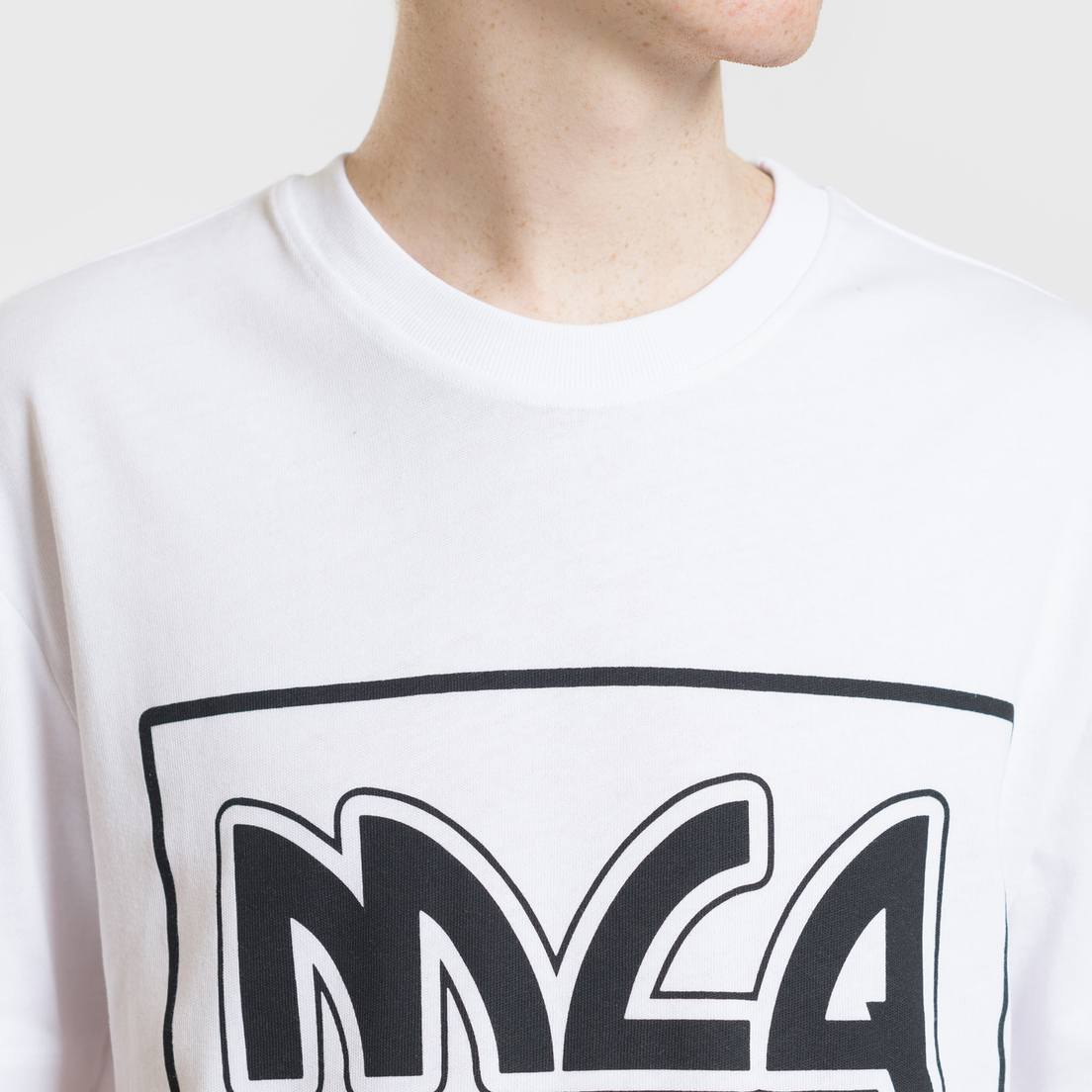 McQ Alexander McQueen Мужская футболка Dropped Shoulder MCQ Logo