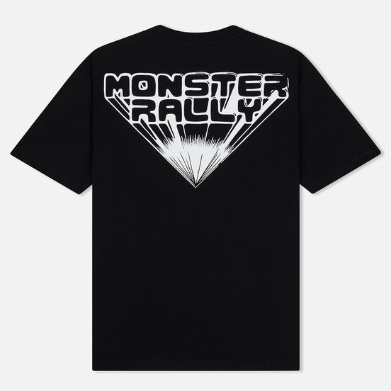 Мужская футболка McQ Alexander McQueen Monster Rally Dropped Shoulder Darkest Black