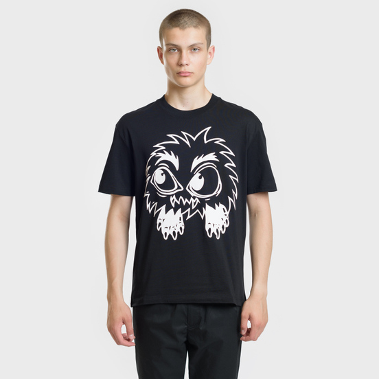 Мужская футболка McQ Alexander McQueen Monster Rally Dropped Shoulder Darkest Black