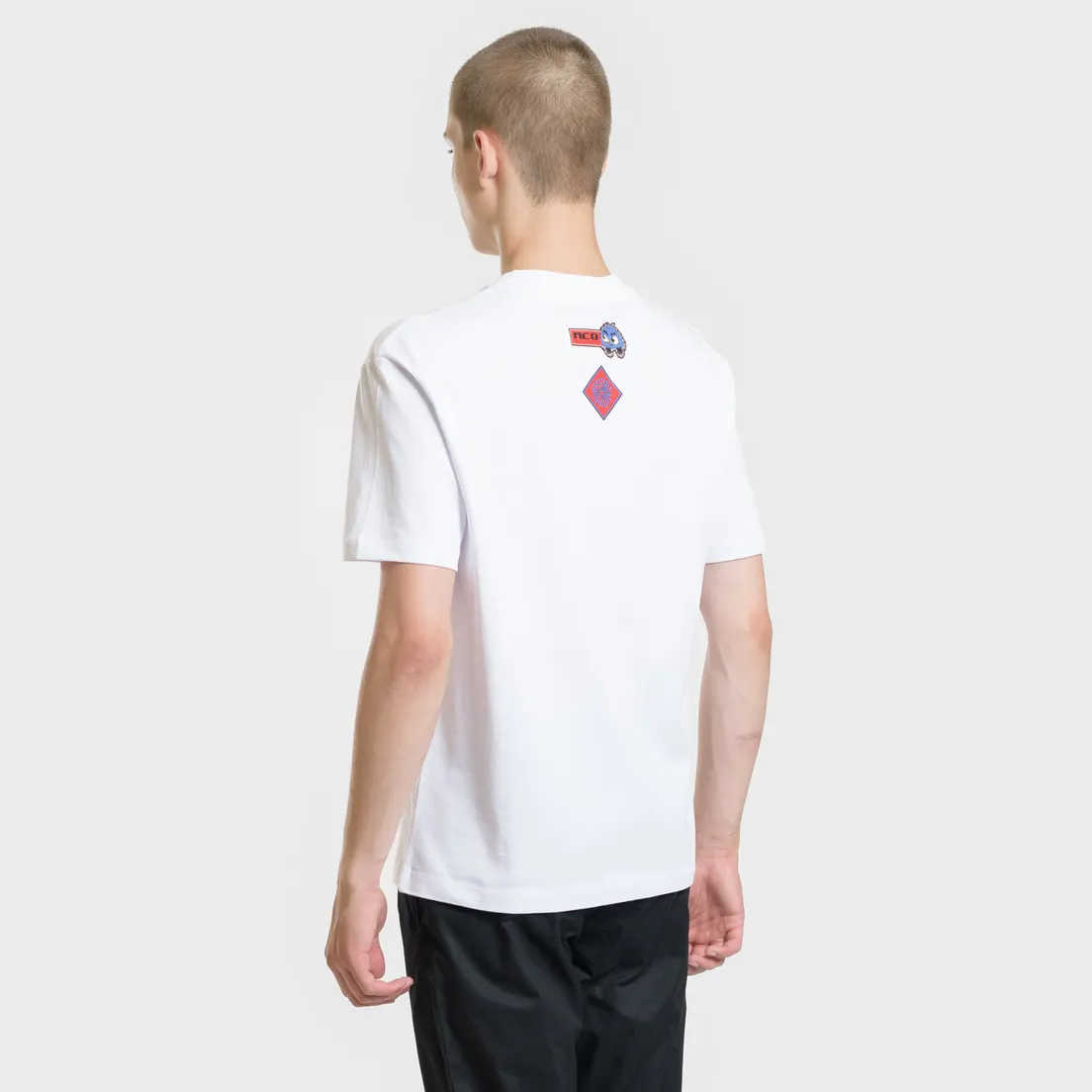 McQ Alexander McQueen Мужская футболка Sponsorship Dropped Shoulder