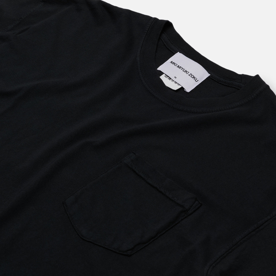 Мужская футболка MKI Miyuki-Zoku Garment Dyed Pocket Black