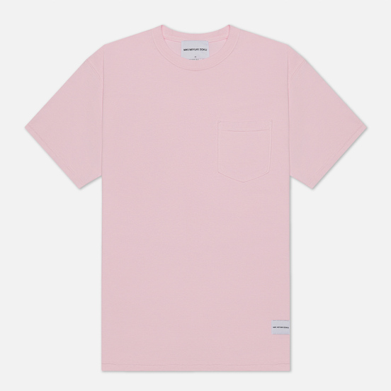 Мужская футболка MKI Miyuki-Zoku Garment Dyed Pocket Pastel Pink