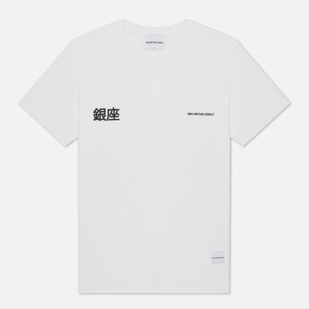 Мужская футболка MKI Miyuki-Zoku Ginza, цвет белый, размер S