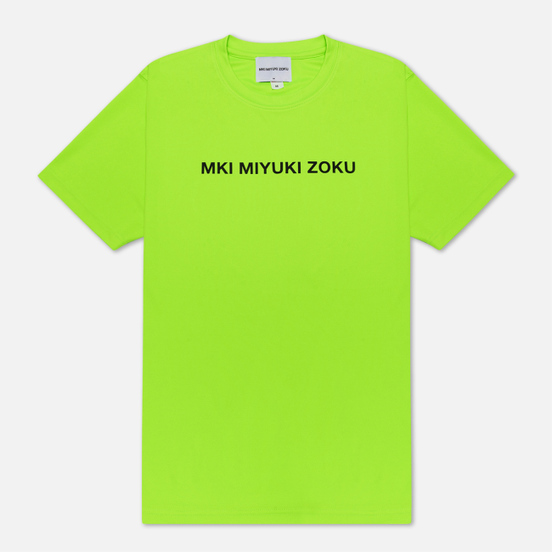 Мужская футболка MKI Miyuki-Zoku Neon Logo Flo Green