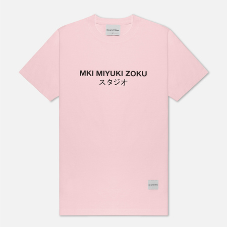 Мужская футболка MKI Miyuki-Zoku Studio Classic Logo, цвет розовый, размер XXL